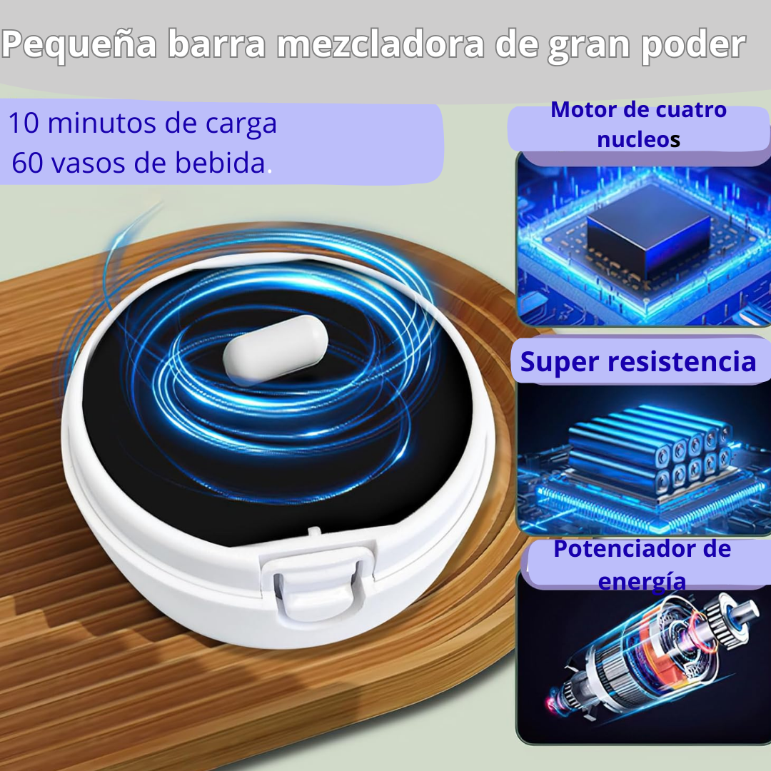 Tazón shaker magnético autónomo.